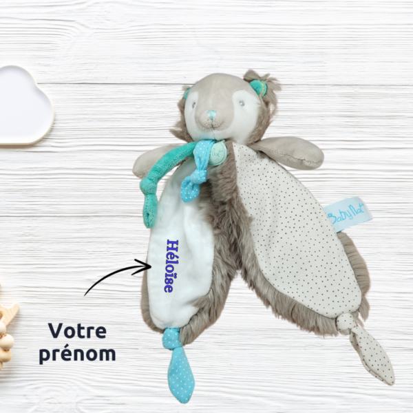 10.png Gaston le hérisson moelleux – Doudou personnalisé
