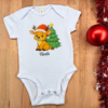 Coffret bébé personnalisé noël garçon - Body, boule noël et doudou