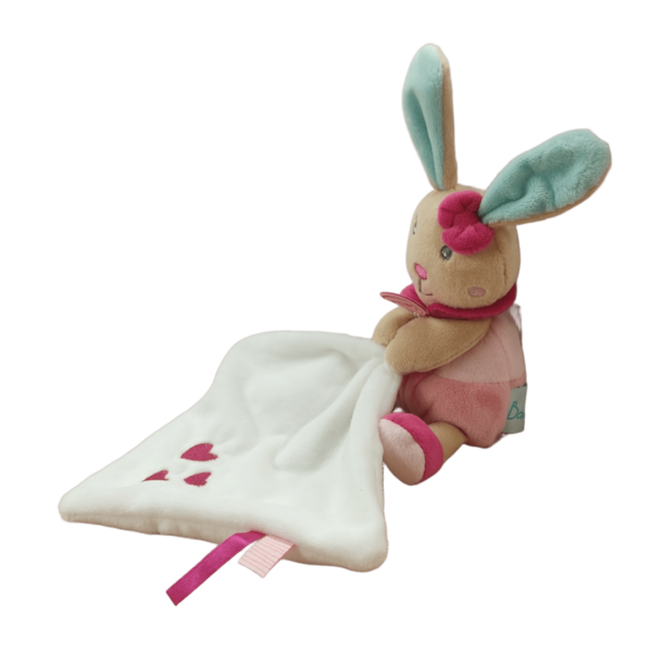 Chouquette le lapin malicieux – Doudou personnalisé