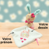 Chouquette le lapin malicieux – Doudou personnalisé