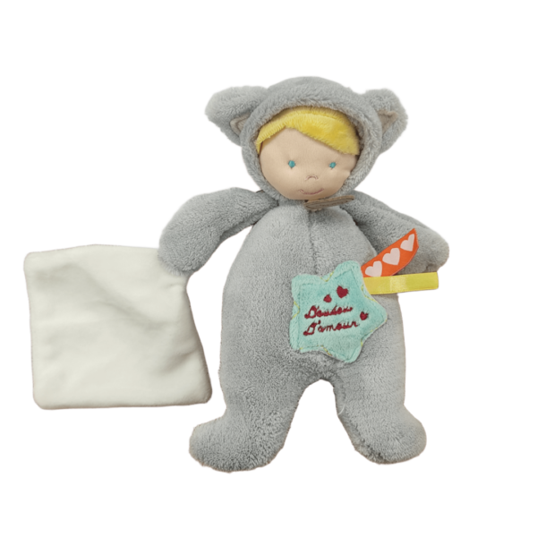 Laly la poupée oursonne - Doudou personnalisé