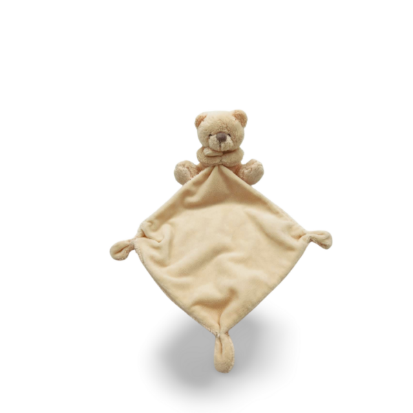 doudou-beige-ours-mouchoir.png Charlie, l'Ourse Beige Doux - Doudou personnalisé