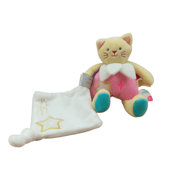 Léna, le chat lumineux – Doudou personnalisé