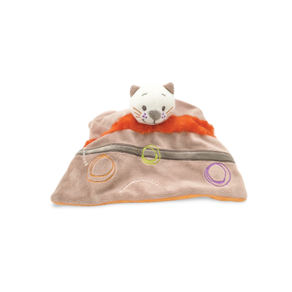 doudou-chat-marron-plat-2.png Milo, le Doudou Chat ronronnant