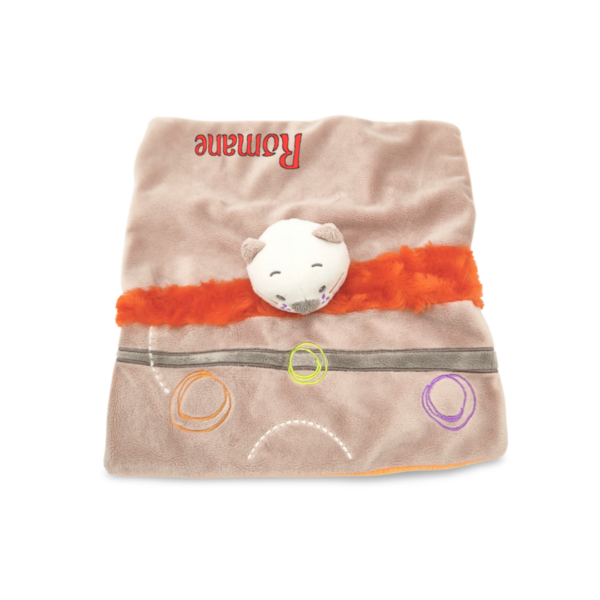 doudou-chat-marron-plat.png Milo, le Doudou Chat ronronnant