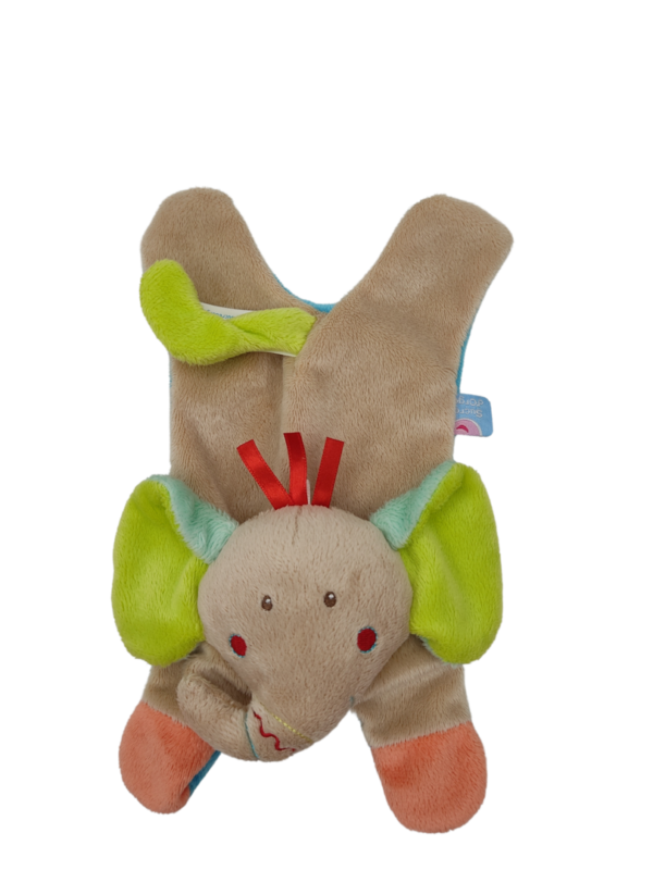 doudou-elephant-plat-sucre-d-orge.png Ellie, l'Éléphant Multicolore Enchanté - Doudou personnalisé