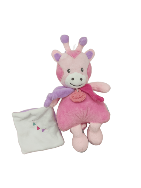 doudou-girafe-fleur-babynat-rose-personnalise-1-jpg.png Fleur la girafe joyeuse – Doudou personnalisé