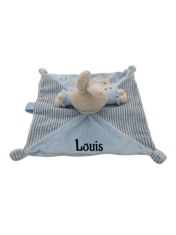 doudou-lapin-bleu-attache-tetine-nicotoy-1.png Ponpon Le Compagnon des Premiers Pas