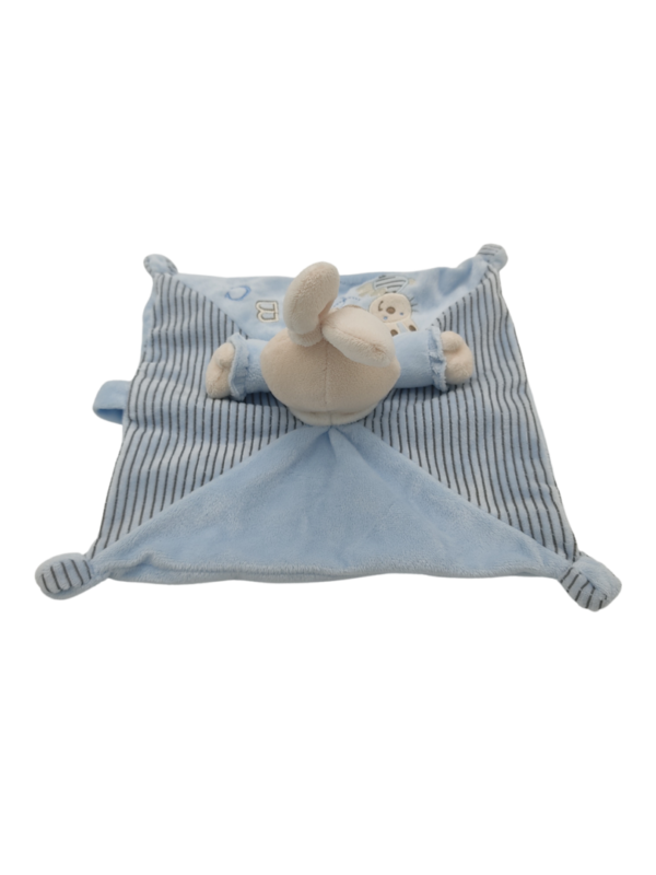 doudou-lapin-bleu-attache-tetine-nicotoy-2.png Ponpon Le Compagnon des Premiers Pas