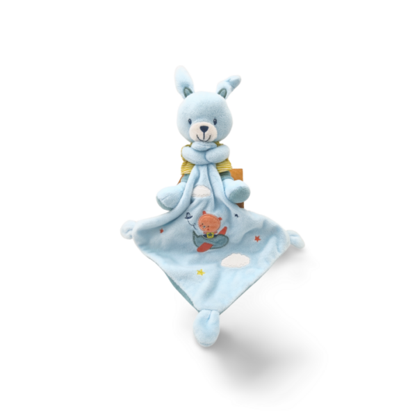 Azura le lapin bleu - Doudou personnalisé