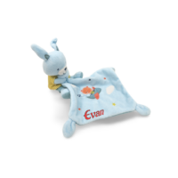 doudou-lapin-bleu-mouchoir.png Azura le lapin bleu - Doudou personnalisé