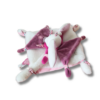 doudou-lapin-carre-rose-et-violet-2.png Cerise le lapin craquant - Doudou personnalisé