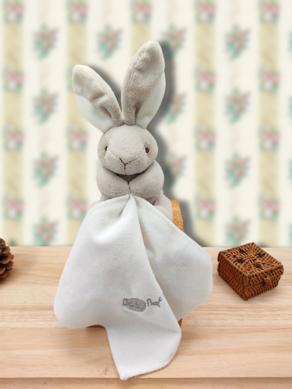 doudou-lapin-gris.png Lapinou tout doux - Doudou personnalisé