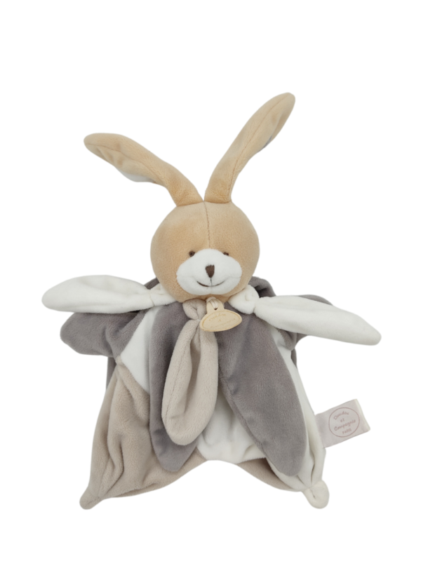 doudou-lapin-gris-marionnette-doudou-et-compagnie.png Papouille l'Explorateur de Sourires