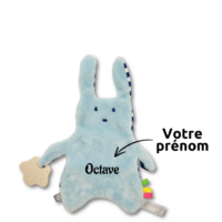 doudou-lapin-personnalise.png Frimousse le lapin explorateur - Doudou personnalisé