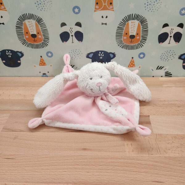 Jody la lapine toute douce – Doudou personnalisé