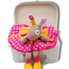 doudou-lapin-rose-et-orange.png Tipou l'adorable lapin- Doudou personnalisé