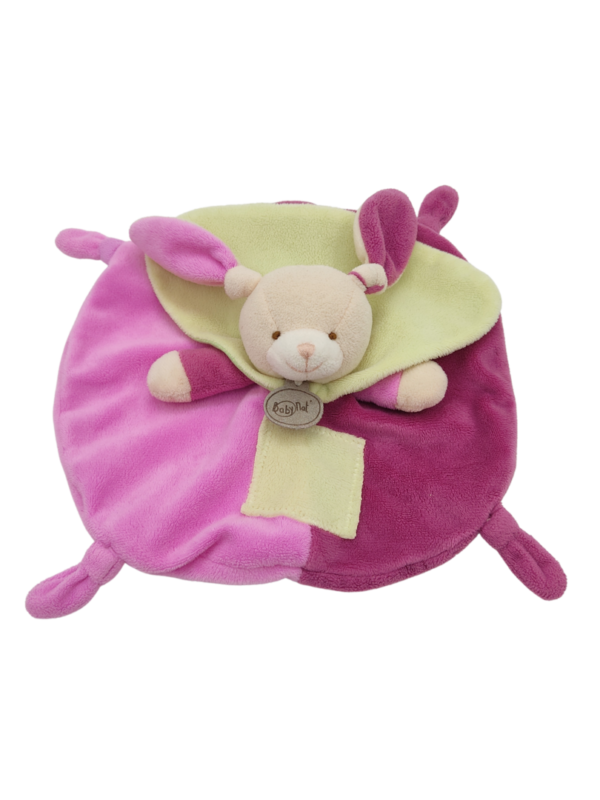 doudou-lapin-rose-et-violet-baby-nat-1.png Rosette lapin maligne - Doudou personnalisé