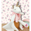 Zoé la licorne câline - Doudou personnalisé