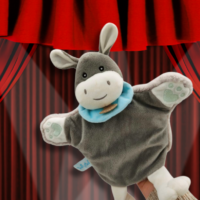 doudou-marionnette-hippopotame.png George l'Hippo marionnette - Doudou personnalisé