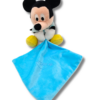 Mickey, la Peluche au Mouchoir Bleu Phosphorescent - Doudou personnalisé