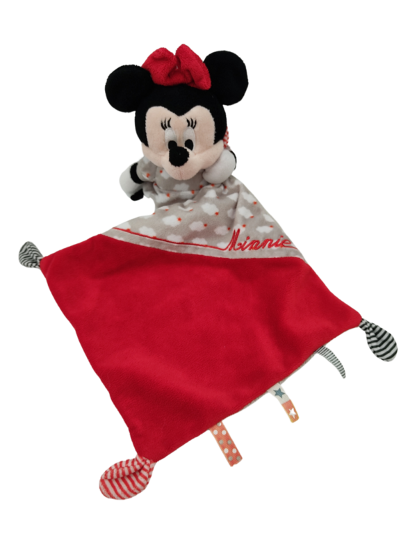 doudou-minnie-mouchoir-rouge-disney-2.png Minnie la douce compagne - Doudou personnalisé