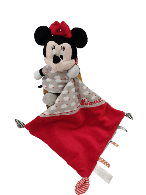 doudou-minnie-mouchoir-rouge-disney.png Minnie la douce compagne - Doudou personnalisé