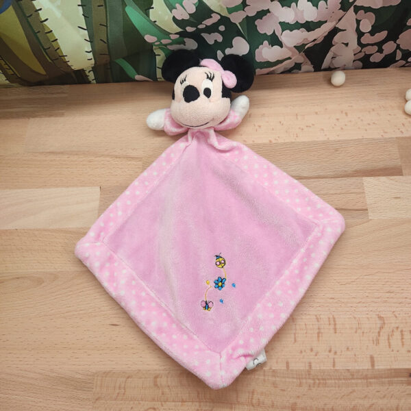 doudou-minnie-rose-1.jpeg Minnie la souris pétillante Disney – Doudou personnalisé