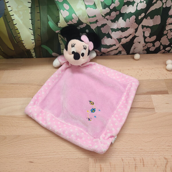 doudou-minnie-rose.jpeg Minnie la souris pétillante Disney – Doudou personnalisé