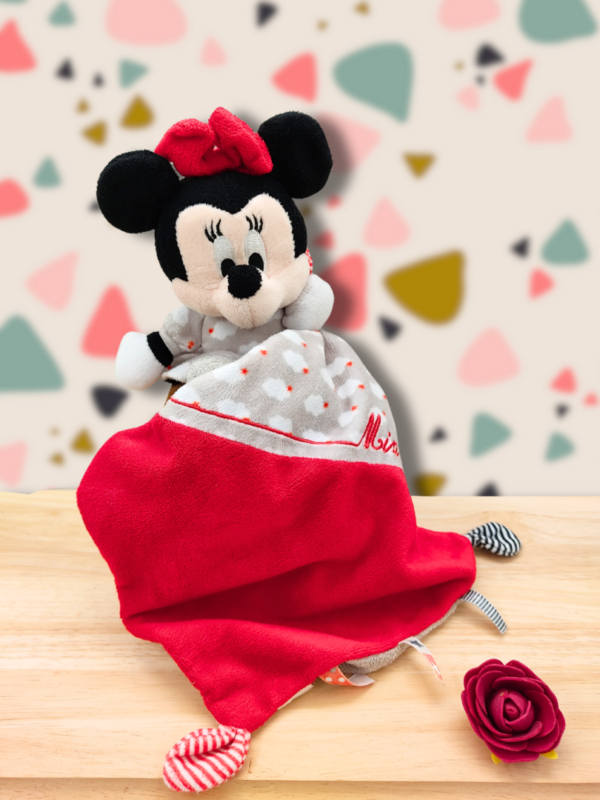 doudou-minnie-rouge.png Minnie la douce compagne - Doudou personnalisé