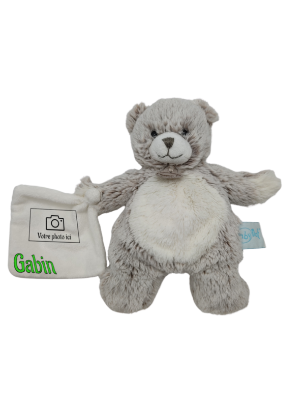 doudou-ours-avec-mouchoir-baby-nat-1.png Ringo l'ours explorateur - Doudou personnalisé