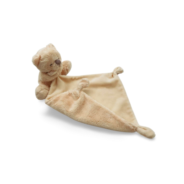 doudou-ours-beige-mouchoir-1.png Charlie, l'Ourse Beige Doux - Doudou personnalisé