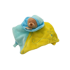 Pouti l'Ours Bleu et Jaune - Doudou personnalisé