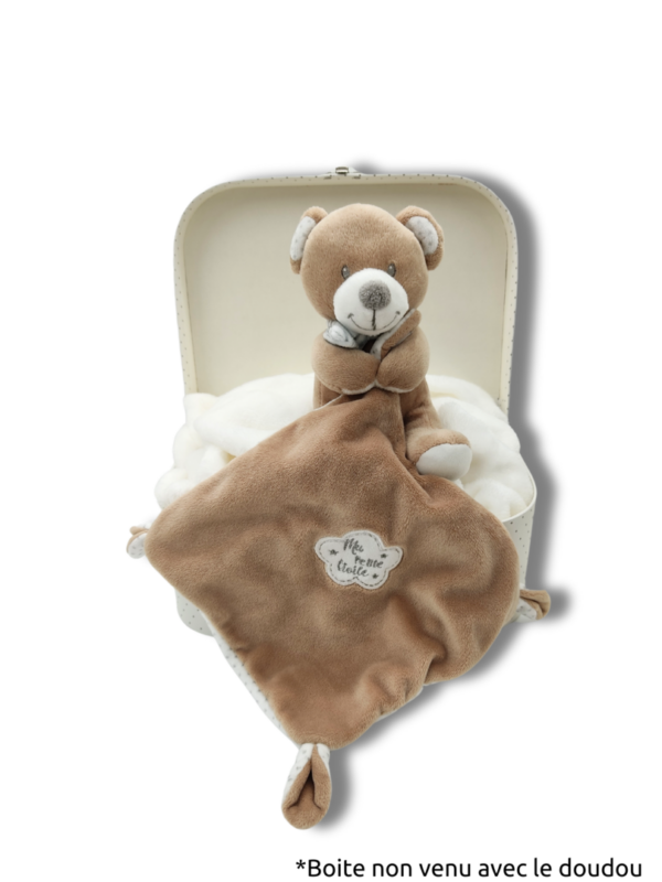 doudou-ours-mouchoir-marron.png Ourson Câlin - Doudou personnalisé