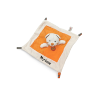 doudou-ours-orange-plat.png Lily, la Petite Oursonne Ensoleillée - Doudou personnalisé