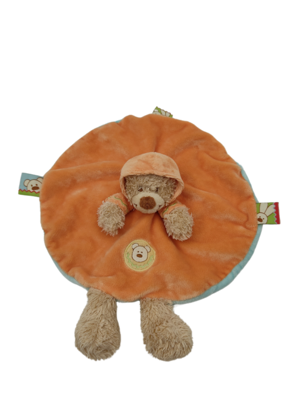 Câlin, l'Ours avec Capuche Douillette - Doudou personnalisé