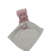 doudou-ours-rose-mouchoir-blanc-baby-nat.png Léa l'ourse rêveuse - Doudou personnalisé
