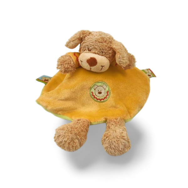 doudou-personnalise-chien-rond-2.png Jack Jack le chien rond plat et jaune - Doudou personnalisé