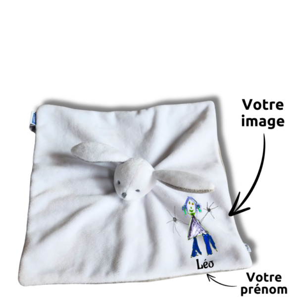 doudou-personnalise-lapin-blanc-jacadi.png Pompon lapin blanc Jacadi - Doudou personnalisé