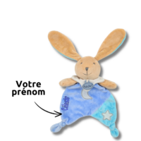 doudou-personnalise-lapin-bleu.png Fripou le lapin des moments tendres - Doudou personnalisé