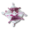 doudou-personnalise-lapin-rose-et-violet.png Cerise le lapin craquant - Doudou personnalisé