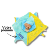 Pouti l'Ours Bleu et Jaune - Doudou personnalisé