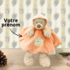 Câlin, l'Ours avec Capuche Douillette - Doudou personnalisé