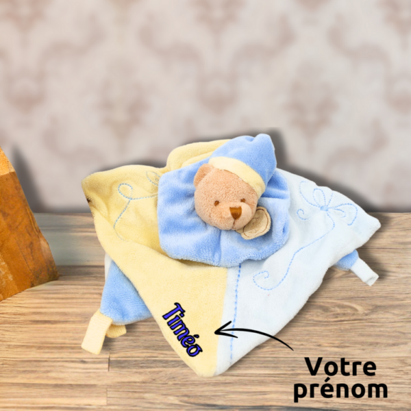 doudou-personnalise-ours-2.png Wiz Le protecteur de sourires - Doudou personnalisé