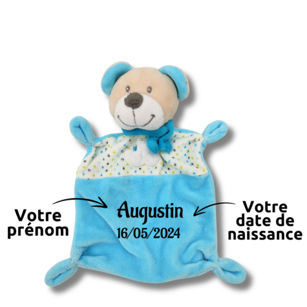 doudou-personnalise-ours-bleu-bebe-garcon.png Luca, l'ours Bleu - Doudou personnalisé