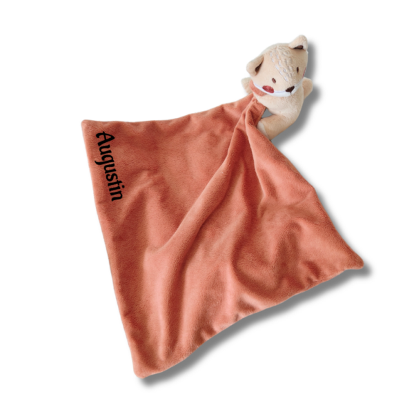 doudou-personnalise-renard-2.png Filou le renard - Doudou personnalisé