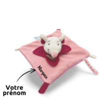 doudou-personnalise-souris-rose-avec-prenom.png Mimi la souris - Doudou personnalisé