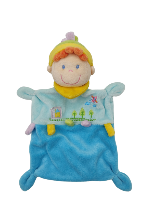 doudou-petit-garcon-bleu-nicotoy.png Tommy, le petit garçon en peluche - Doudou personnalisé