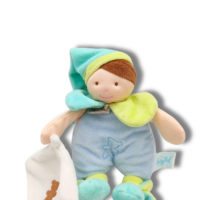 doudou-petite-fille-mouchoir-bleu-et-vert.png Lison, la Compagne Douceur de votre Petite Fille
