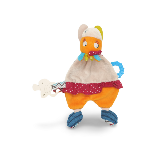 Marguerite la vache colorée - Doudou personnalisé